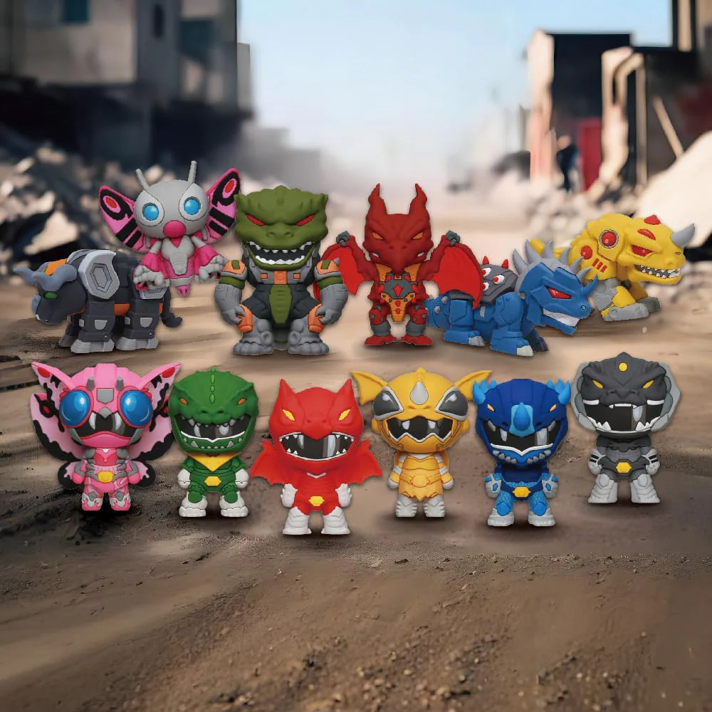 Godzilla vs. Mighty Morphin Power Rangers 3D Foam Bag Clip Blind Box - Image 2