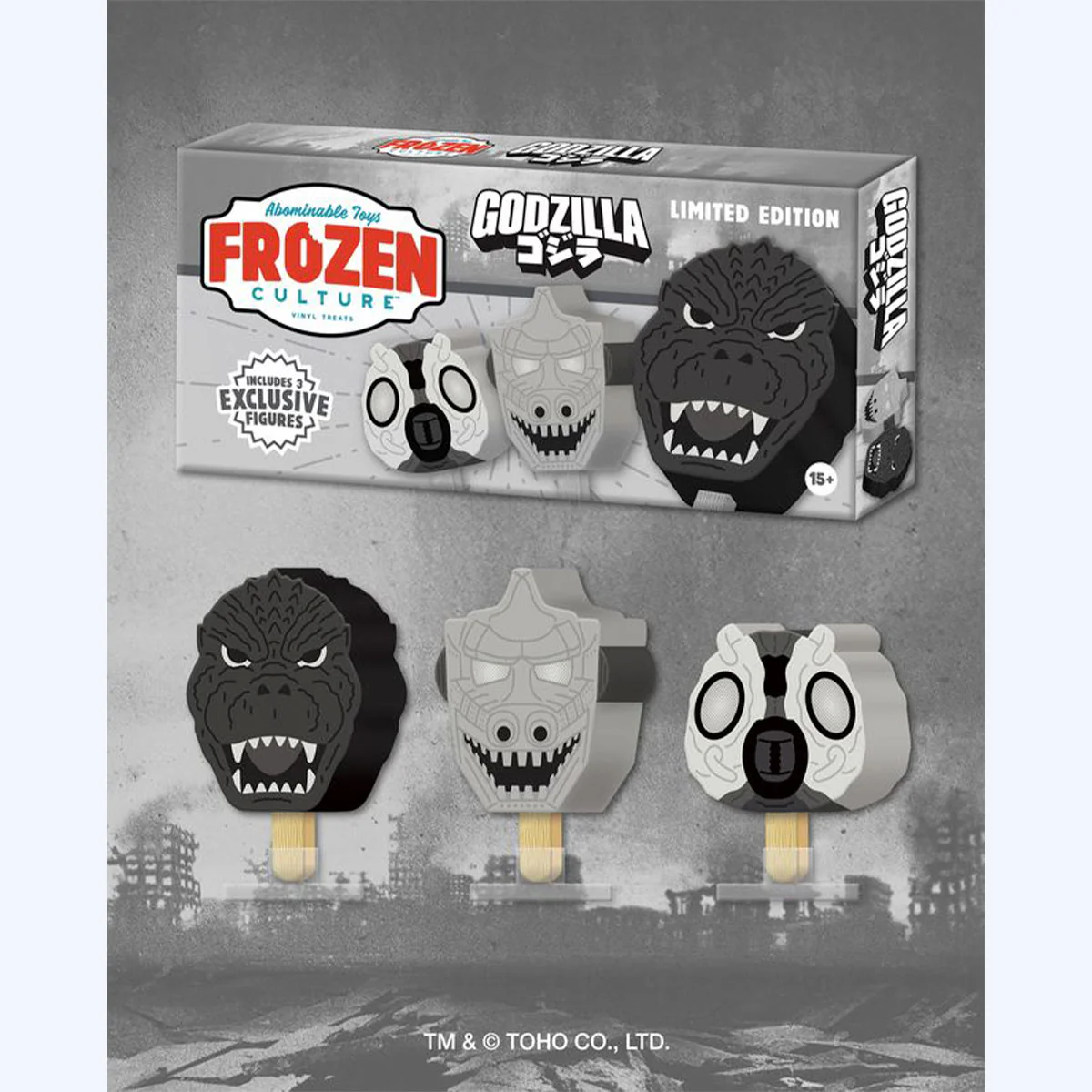 Godzilla x Frozen Culture Black and White Figure Set - Image 7