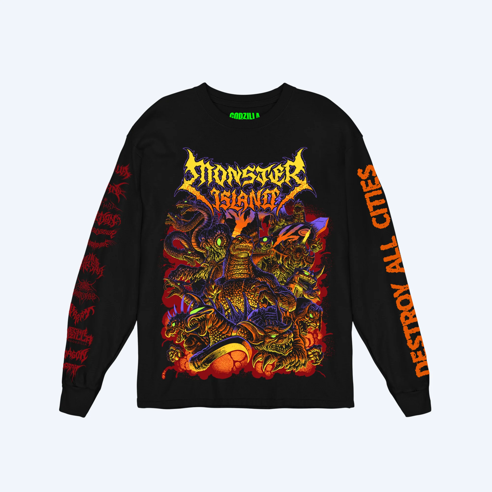 Monster Island Metalcropolis Long Sleeve T-Shirt